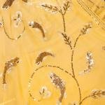 Basant Yellow Pure Chiffon Saree | All Over Aari Sequin Jaal Work | Jaipurio Designer Collection